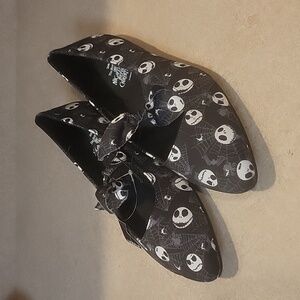 NWT Disney Nightmare Before Christmas Jack Bats Flats Slip On Shoes size 8
